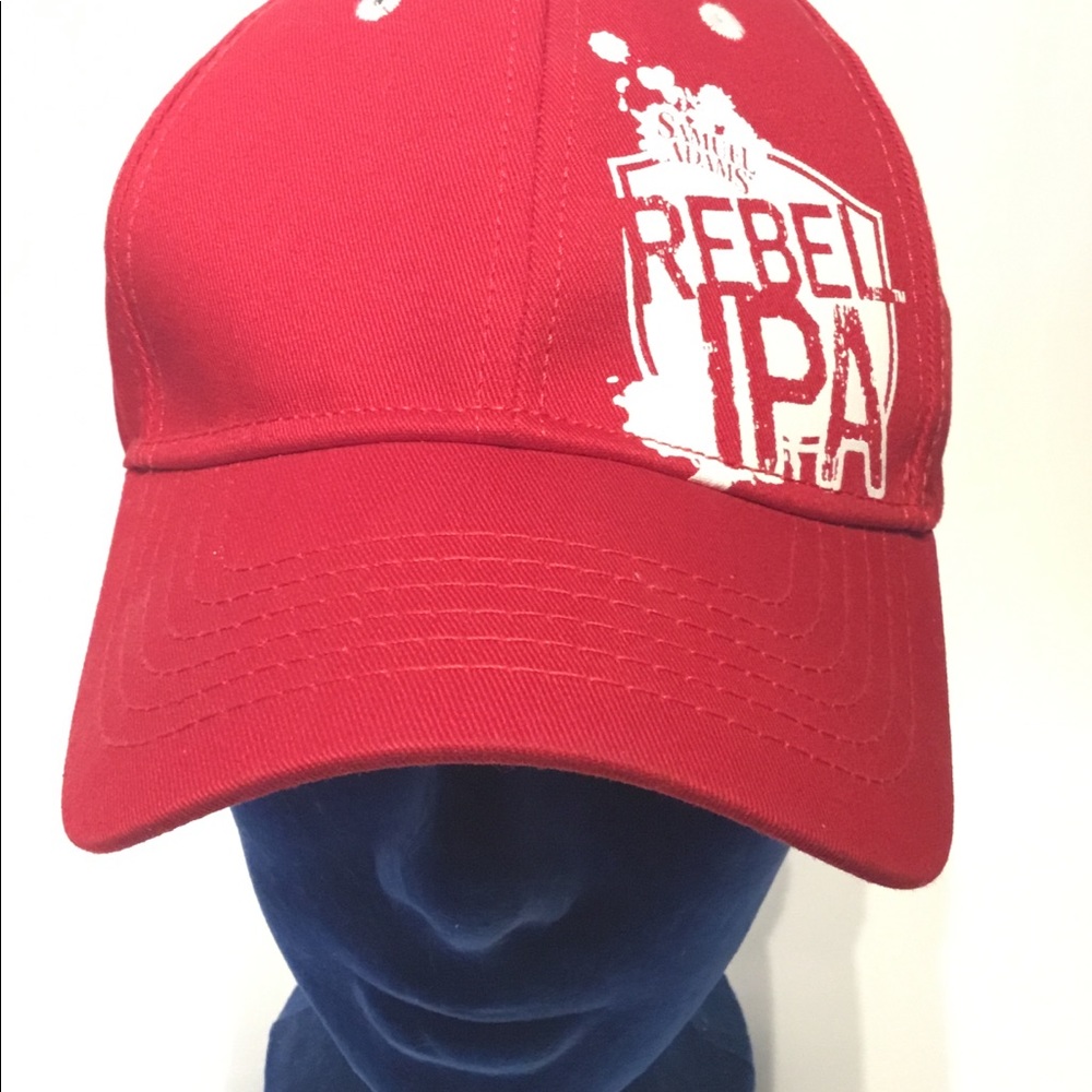 Samuel Adams Rebel IPA red SnapBack hat nwot